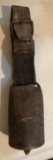 Antique Cowbell w/ Leather Strap