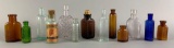Group of 13 : Antique Medicine Bottles - 