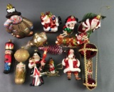 Group of 13 Christmas Ornaments