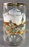 Glass Souvenir Mug-Pelhrimov Square, Czech Republic