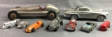 Group of 9 : Antique Toy Cars - 