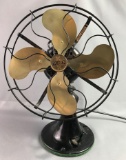 Antique Emerson Oscillating Brass Blade Fan