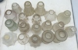 Group of 22 : Vintage Glass Lamp Shades