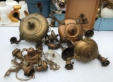 Group of 4 : Vintage Hanging Light Fixtures