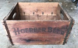 Antique Wooden Crate : Hoerber Beer - Chicago