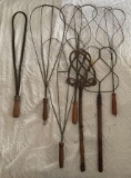 Group of 7 : Antique Rug Beaters