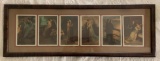 Framed Grouping of Romantic Postcards