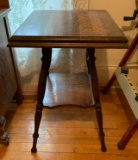 Antique Quarter Sawn Oak Lamp Table