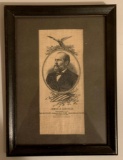 Antique President James A. Garfield Framed Bookmark