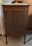 Antique Oak Record Cabinet