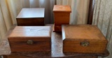 Group of 3 : Vintage and Modern Wooden Boxes