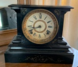 Antique Ansonia Metal Mantle Clock