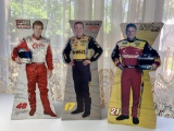 Group of 3 : NASCAR Cardboard Stand-Ups
