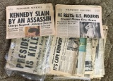 Group of Vintage Newspapers