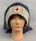 Original WW1 Red Cross Nurses Quaff with Display Head