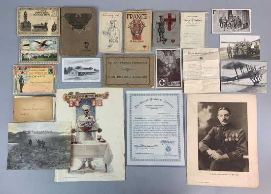 Large WW1 Ephemera Lot