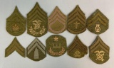 10 Original WW1 Rank and Specialty Patches
