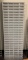 Group of 7 white grid wall panels