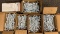 Six boxes of 10 inch grid wall white hooks