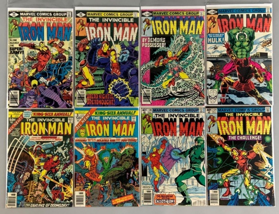 Group of 8 Marvel Comics The Invincible Iron Man Comic Books