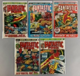 Group of 5 Marvel Comics The Fantastic Four Comic Books