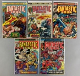 Group of 5 Marvel Comics The Fantastic Four Comic Books