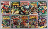 Group of 10 Marvel Comics Captain Marvel Comic Books