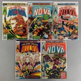 Group of 5 Marvel Comics The Man Called Nova Comic Books