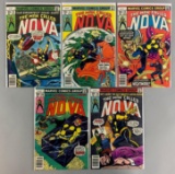 Group of 5 Marvel Comics The Man Called Nova Comic Books