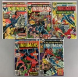 Group of 5 Marvel Comics The Inhumans Comic Books