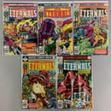 Group of 5 Marvel Comics The Eternals Comic Books