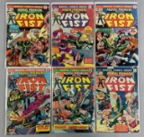 Group of 6 Marvel Premiere Featuring Iron Fist Comic Books