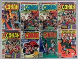 Group of 8 Marvel Comics Conan The Barbarian Comic Books