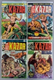 Group of 4 Marvel Comics Ka-Zar Comics Books