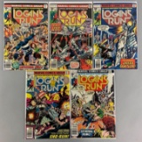 Group of 5 Marvel Comics Logans Run Comic Books