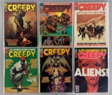 Group of 6 Creepy Magazines