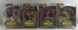 Group of 4 DC Unlimited World of Warcraft Action Figures in Original Packaging