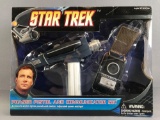Diamond Select Toys Star Trek Phaser Pistol and Communicator Set in Original Packaging