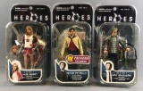 Group of 3 Heroes Action Figures in Original Packaging-Claire Bennet, Peter Petrelli, and Hiro