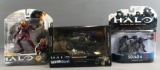 Group of 3 Halo Action Figures and lore in Original Packaging