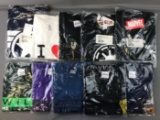 Group of 10 T-shirts featuring marvel, Star Wars animal