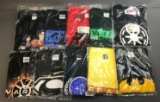 Group of 10 T-shirts including Batman, and Star Trek