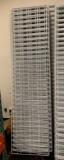 Group of 26 white grid wall panels