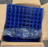 Box of blue grid wall Storage cubes