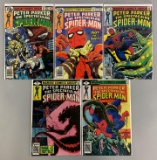 Group of 5 Marvel Comics The Spectacular Spider-Man Comic Books