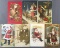 Postcards-Christmas, Santas