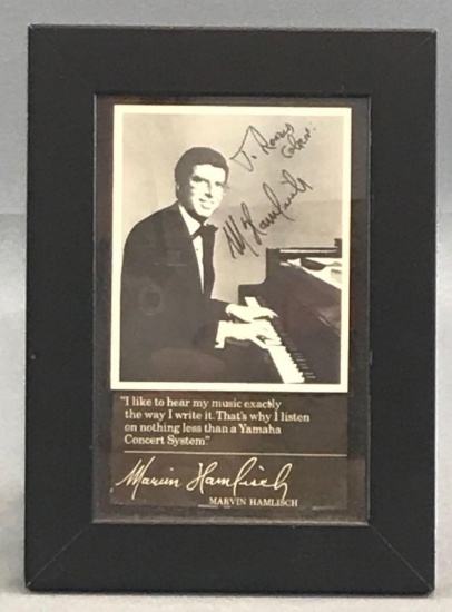 Signed and framed photo-Marvin Hamlisch