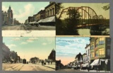 Postcards-Street Views, mostly Illinois