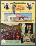 Postcards-Roadside Diners, Joe DiMaggio, Lefty O Doul