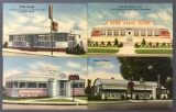 Postcards-Roadside Diners, train cars